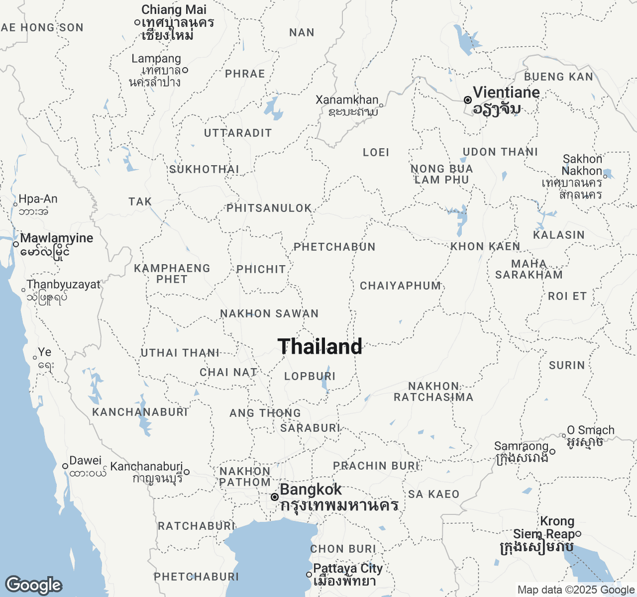 Map of Thailand